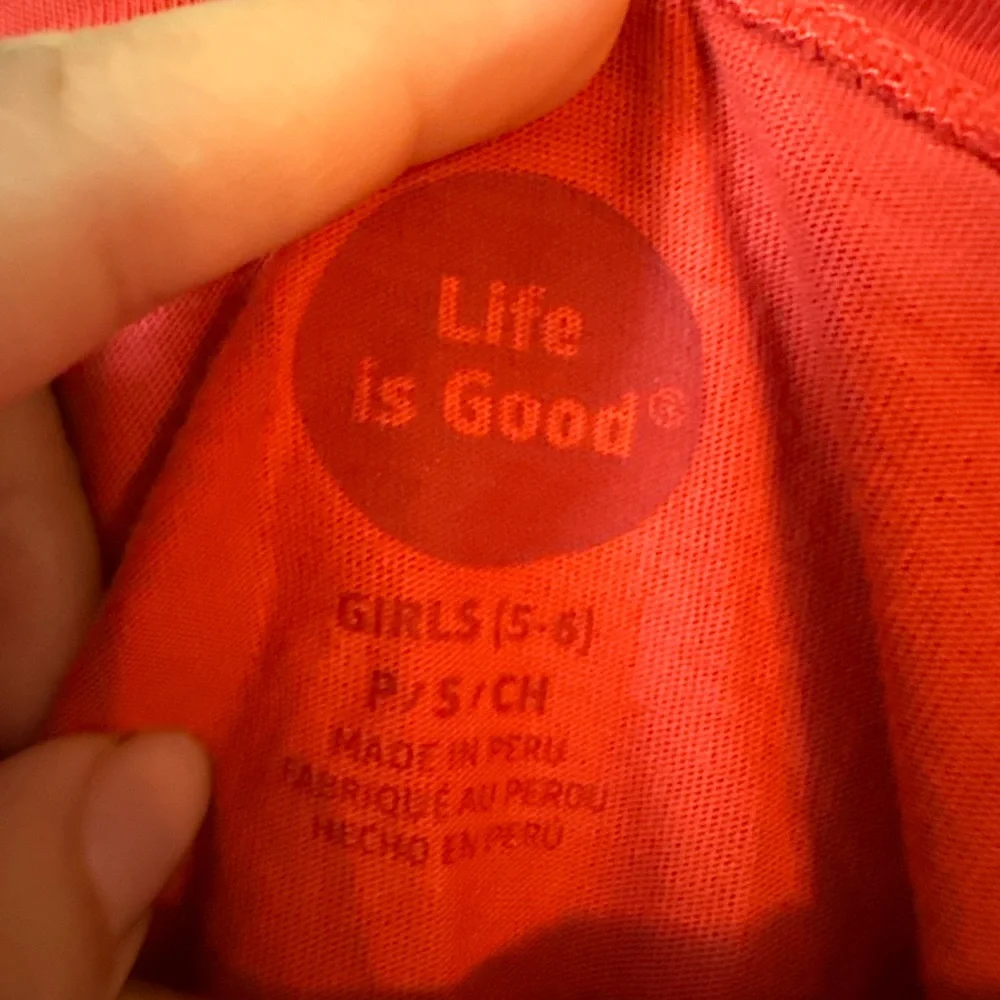 Life Is Good Kids Red Santa‎ Long Sleeve Tee